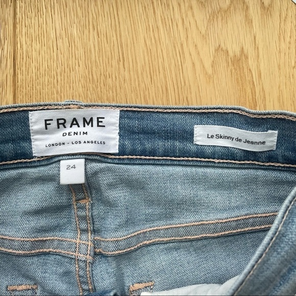 Frame DENIM Le Skinny De Jeanne Side Fray in Scampi  - 24 - Picture 6 of 14